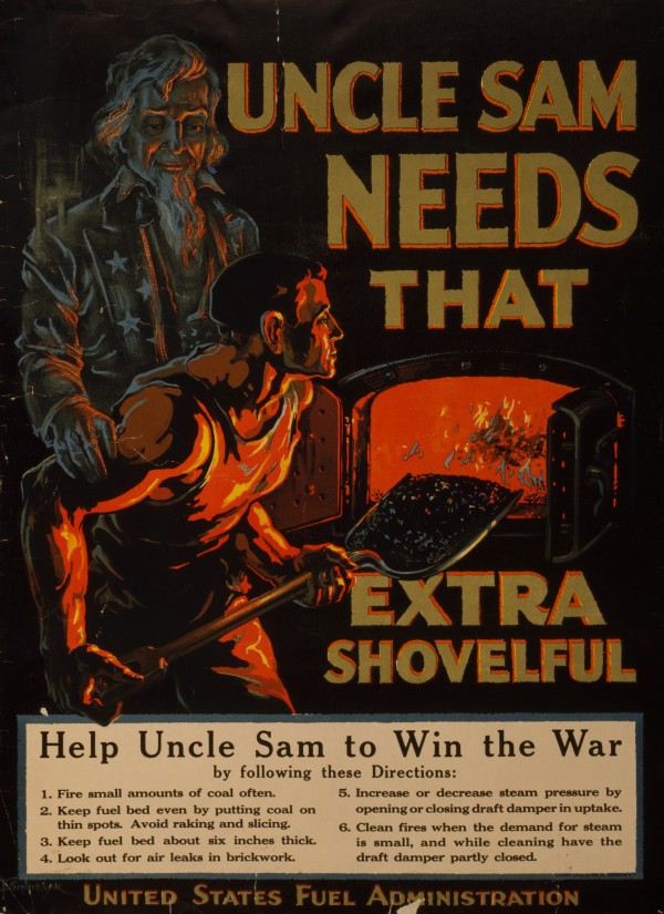 Uncle Sam needs that extra shovelful by VINTAGE POSTER